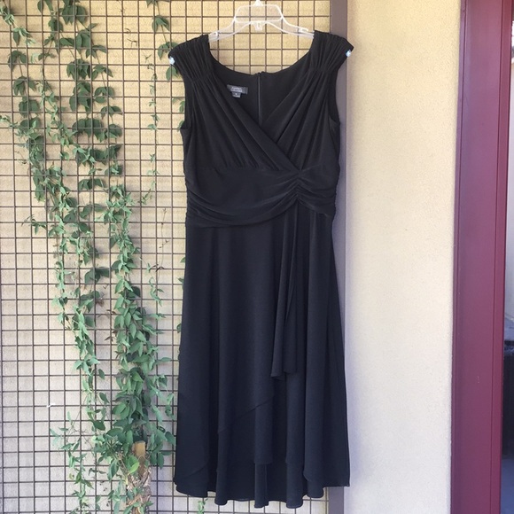 Dress Barn Dresses & Skirts - {Dressbarn Collection}Sz 16 Blk Faux Wrap Dress